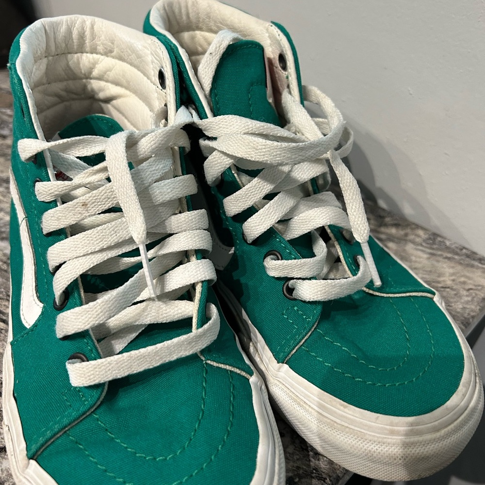 Unisex Vans Teal High-Top Sneakers Men’s 5.5 or Women’s 7.0